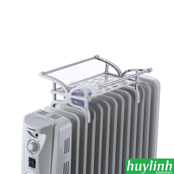 Máy sưởi dầu 13 thanh Tiross TS926 - Có hẹn giờ - Tặng giá phơi 3