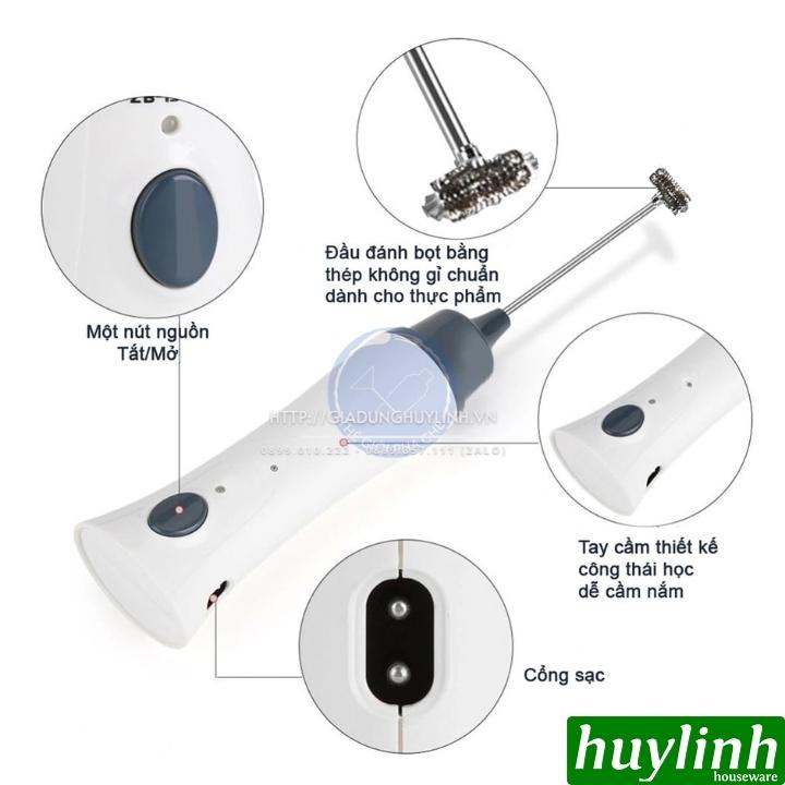 Máy tạo bọt cầm tay sạc điện ZB-1508 2