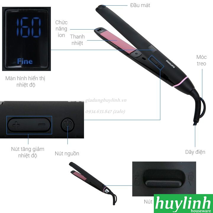 Máy tạo kiểu tóc Philips BHS675 2