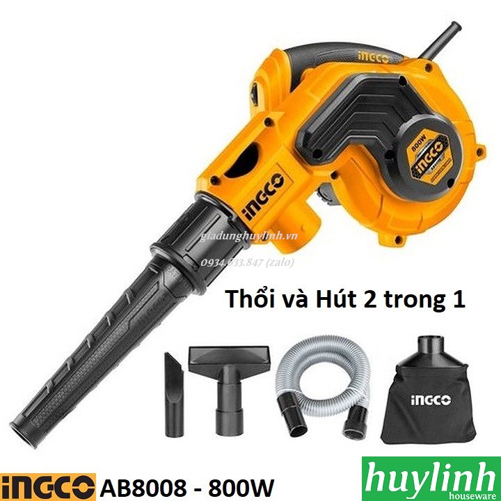 Máy thổi và hút bụi Ingco AB8008 - 800W