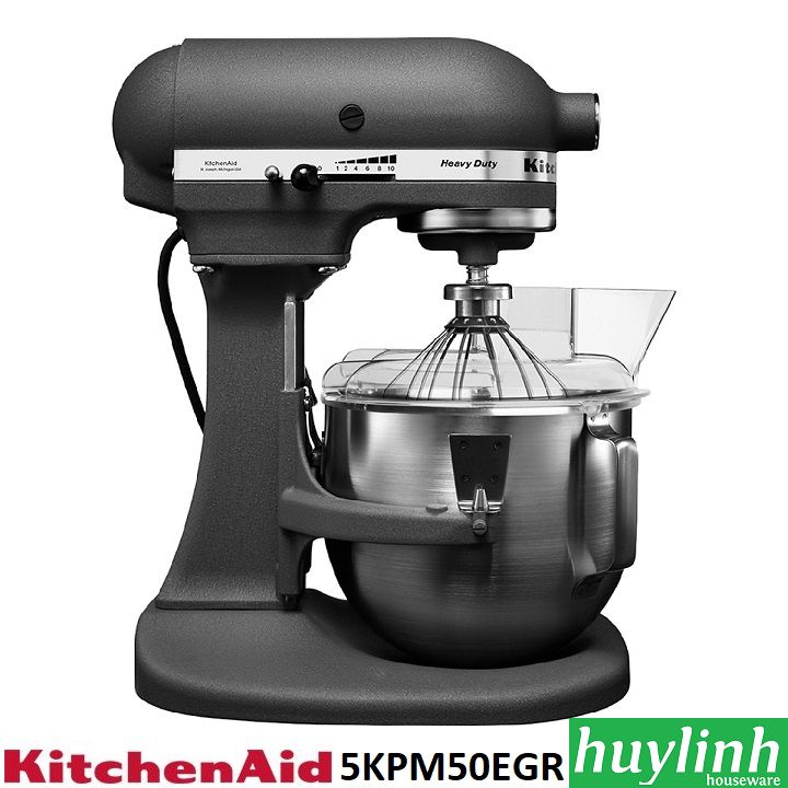 Máy trộn bột Heavy Duty KitchenAid 5KPM50EGR - 4.8 lít (Đen nhám)