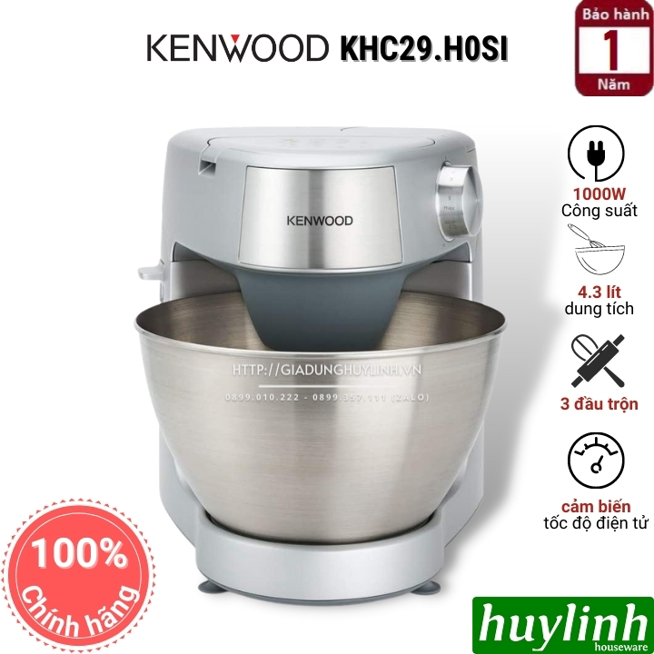 Máy đánh trộn bột đa năng Kenwood Prospero Plus KHC29.A0SI - 4.3 lít - 1000W