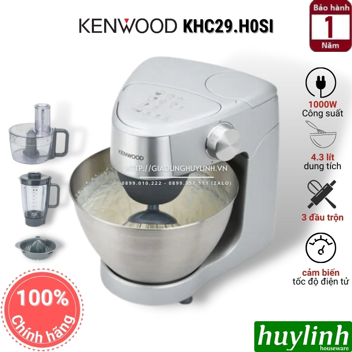 Máy đánh trộn bột đa năng Kenwood Prospero Plus HKC29.H0SI - 4.3 lít - 1000W