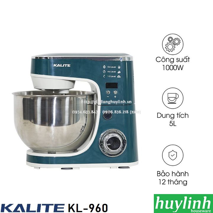 Máy trộn nhồi bột Kalite KL-960 - 5 lít - 1000W