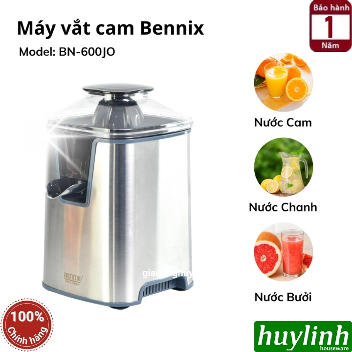Máy vắt cam Bennix BN-600JO - 600W