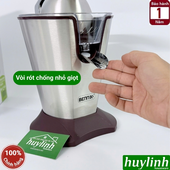 Máy vắt - ép cam Bennix BN-CJ02 - động cơ DC 160W - 2 nón vắt 8