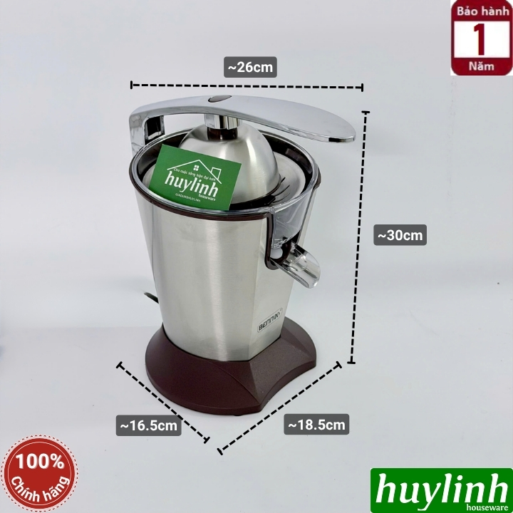 Máy vắt - ép cam Bennix BN-CJ02 - động cơ DC 160W - 2 nón vắt 5