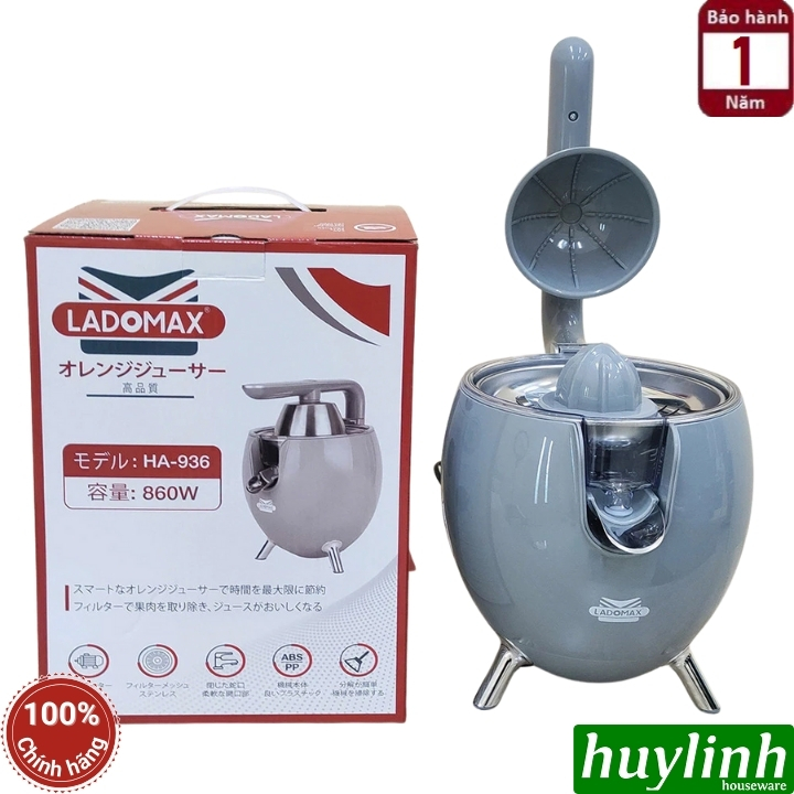Máy vắt - ép cam Ladomax HA-936 - 2 đầu vắt - 860W 2