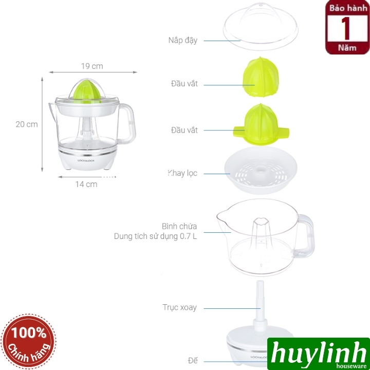 Máy vắt cam Lock & Lock EJJ231 2