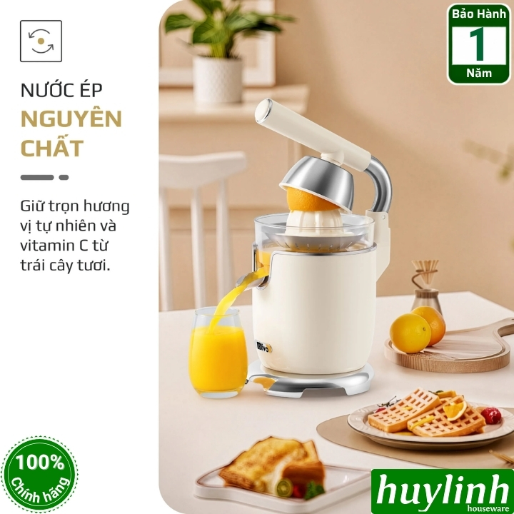 Máy vắt - ép cam Olivo CJ26 - 600W - 2 núm vắt - Có tay cầm trợ lực 3