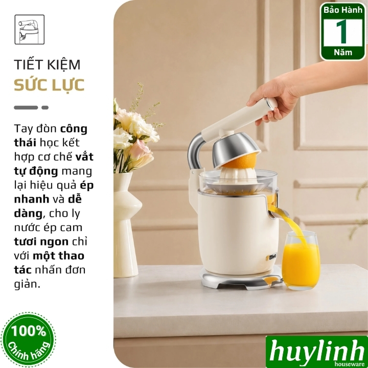 Máy vắt - ép cam Olivo CJ26 - 600W - 2 núm vắt - Có tay cầm trợ lực 7