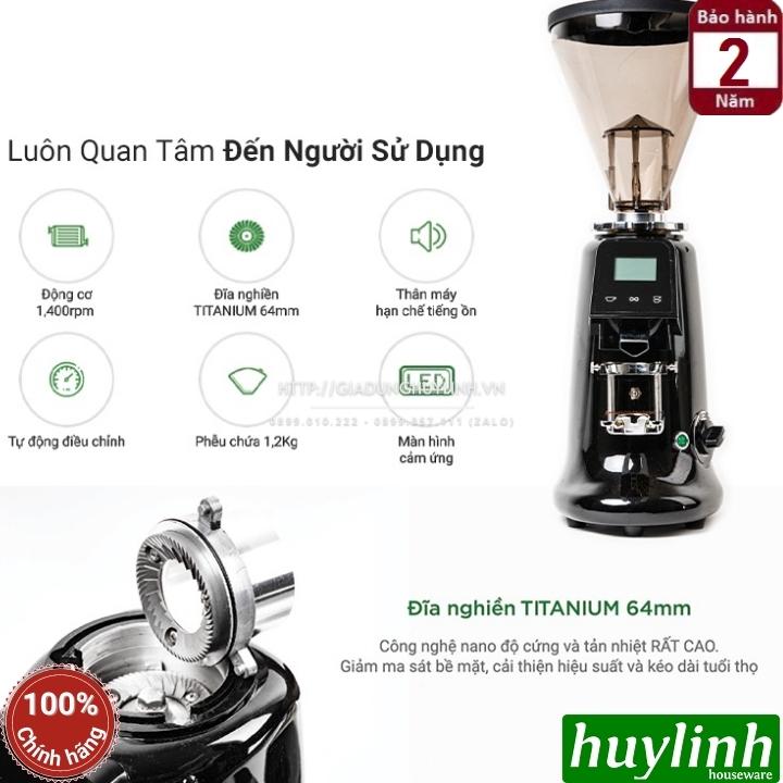 Máy xay cà phê chuyên nghiệp Promix PM-600AD - Lưỡi dao Titanium 64mm - Màn hình cảm ứng 3