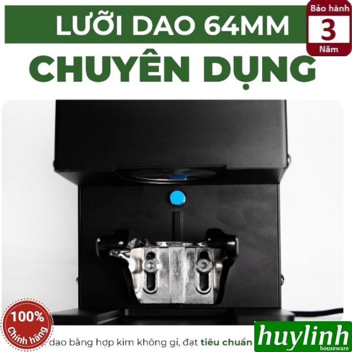 Máy xay cà phê công nghiệp Promix PM-900 PLUS - dao 64mm - Tích hợp nén cà phê 3