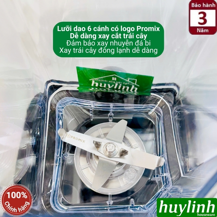Máy xay sinh tố công nghiệp Promix PM-1080 - 1.8 lít - 1650W - động cơ không chổi than 4