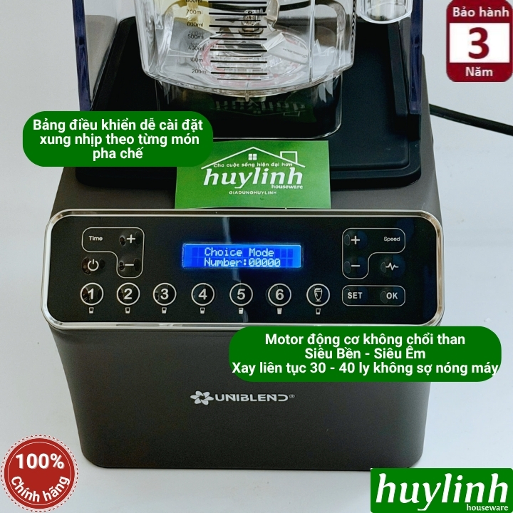 Máy xay sinh tố công nghiệp Uniblend Luxbar 626 - 1500W - motor DC không chổi than - Mới 2025 2