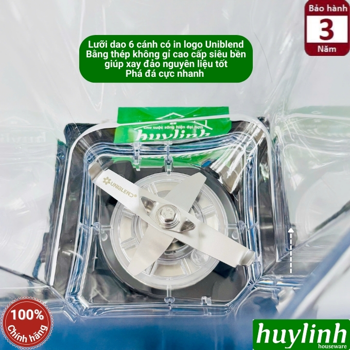 Máy xay sinh tố công nghiệp Uniblend UB-86 - 1680W - 1.8 lít - Mẫu mới 2025 5