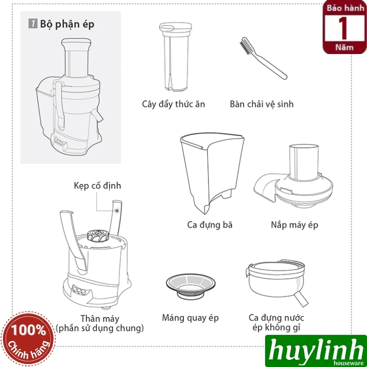 Máy xay ép đa năng Kuvings NJM-9010GR 3