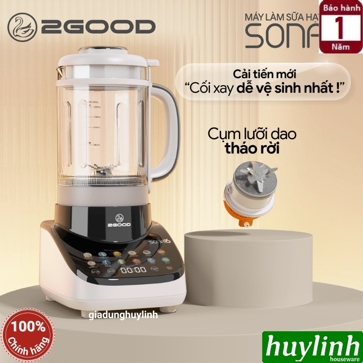 Máy làm sữa hạt đa năng 2Good Sona 6 - 1.8 lít - 12 chức năng [Miễn ship Toàn Quốc] 2