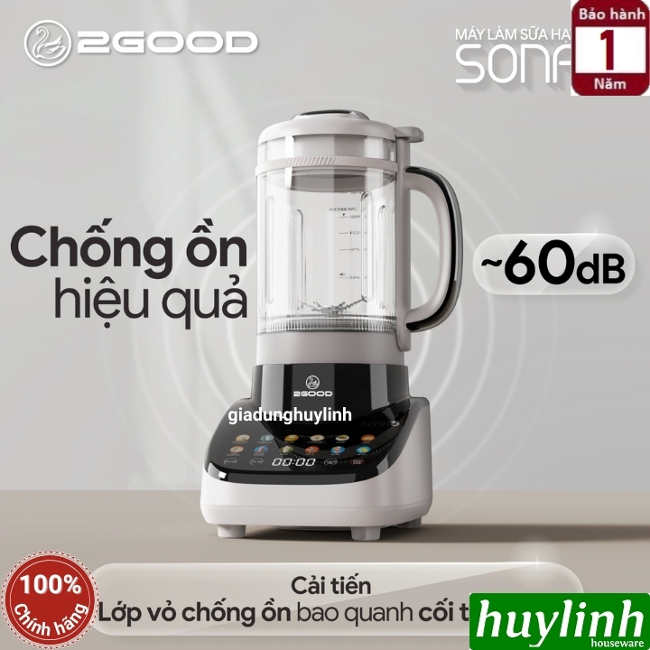 Máy làm sữa hạt đa năng 2Good Sona 6 - 1.8 lít - 12 chức năng [Miễn ship Toàn Quốc] 7