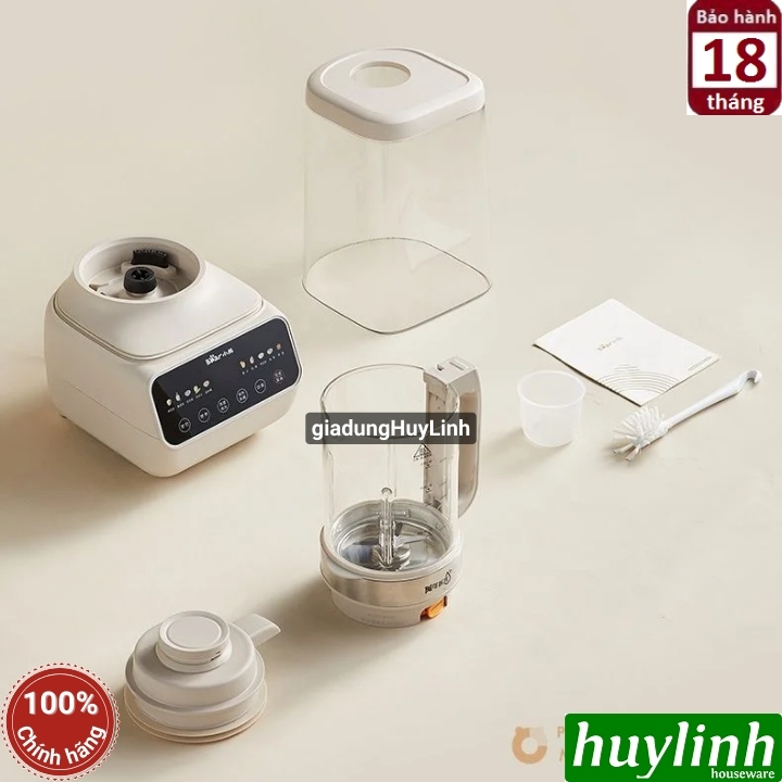 Máy làm sữa hạt đa năng Bear PBJ-D08T1 - 1.5 lít - Tiếng Việt - Bao gồm hộp chống ồn 7