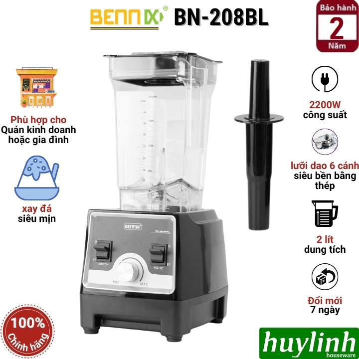 Máy xay sinh tố công nghiệp Bennix BN-208BL