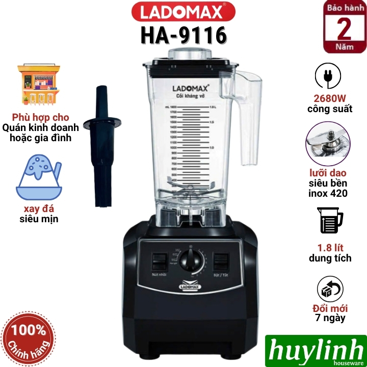 Máy xay sinh tố công nghiệp Ladomax HA-9116