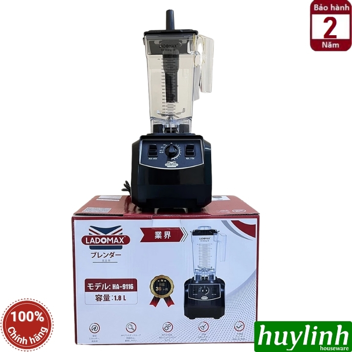 Máy xay sinh tố công nghiệp Ladomax HA-9116 7