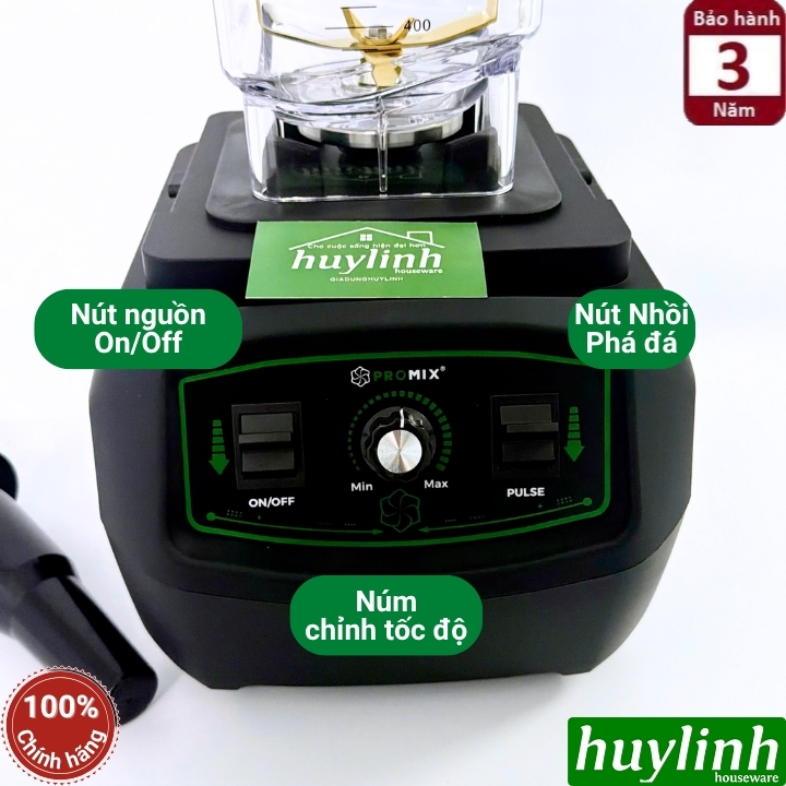 Máy xay sinh tố công nghiệp Promix PM-1001 - 1.8 lít - 1650W - Mẫu 2026 5