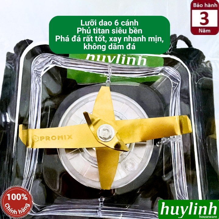 Máy xay sinh tố công nghiệp Promix PM-1001 - 1.8 lít - 1650W - Mẫu 2026 6