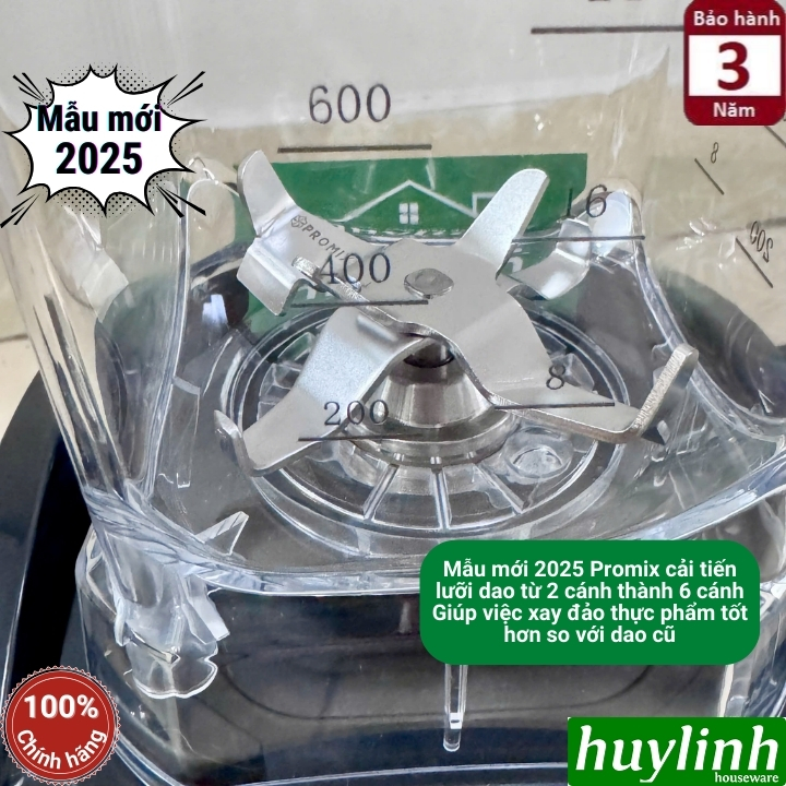 Máy xay sinh tố công nghiệp Promix PM-819B - Dung tích 1.5 lít - 1300W 5