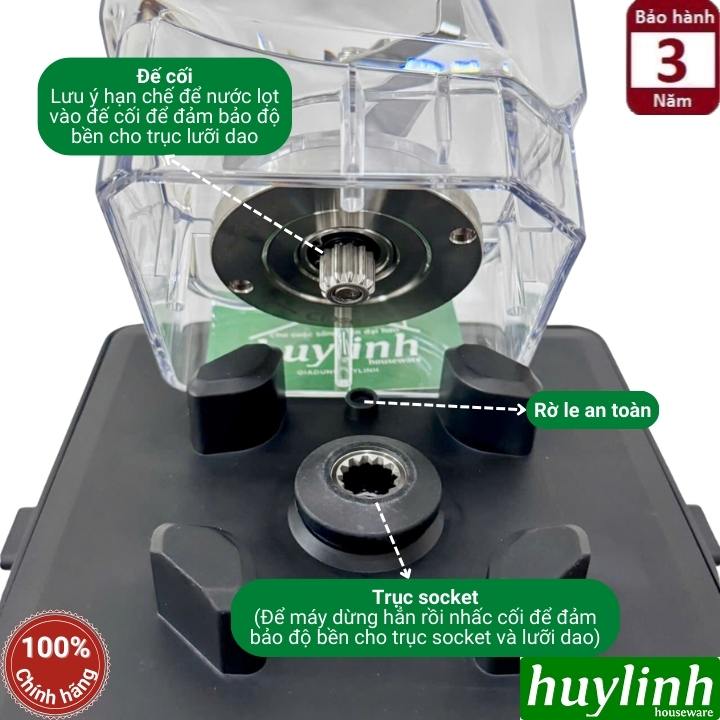 Máy xay sinh tố công nghiệp Uniblend UB-712 Plus - Có hẹn giờ - 1680W - Dung tích 1.8 lít 6