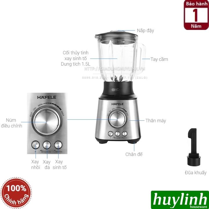 Máy xay sinh tố cối thủy tinh Hafele GS-603 - 535.43.262 - 1.5 lít - Có thể xay đá 2