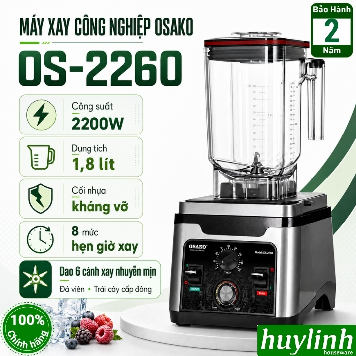 Máy xay sinh tố công nghiệp Osako OS-2260