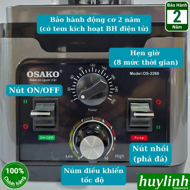 Máy xay sinh tố công nghiệp Osako OS-2260 2