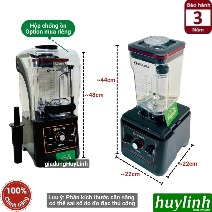Máy xay sinh tố công nghiệp Uniblend UB-712 - 1680W - Dung tích 1.8 lít 2