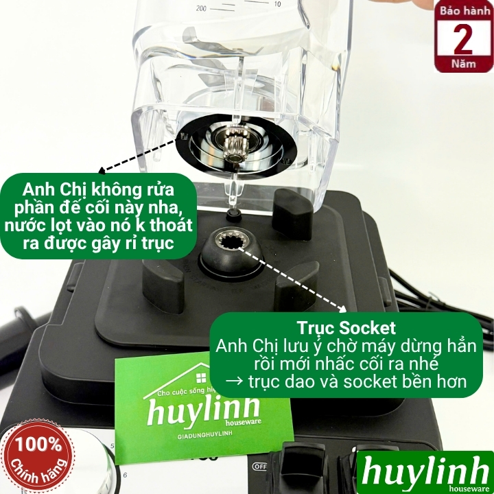 Máy xay sinh tố công nghiệp Zetsu ZT-03 - công suất 1700W - dung tích 2 lít 7