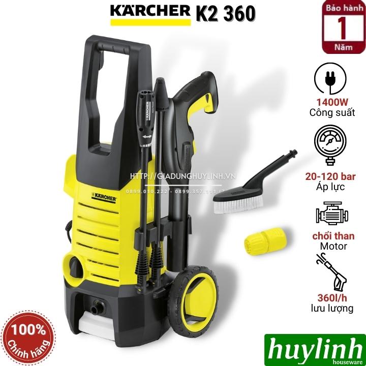 Máy rửa xe cao áp Karcher K2 360 - Hàng chính hãng