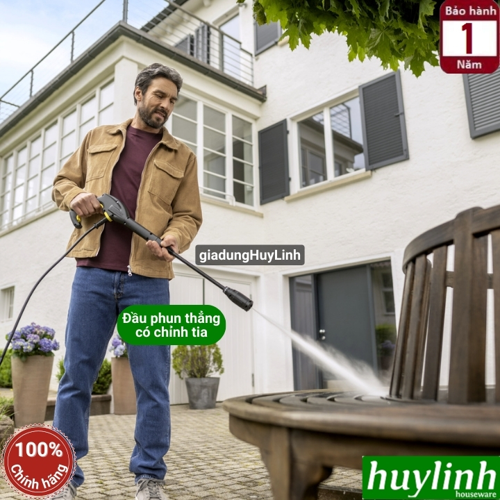 Máy xịt rửa xe cao áp Karcher K3 Horizontal Plus 6