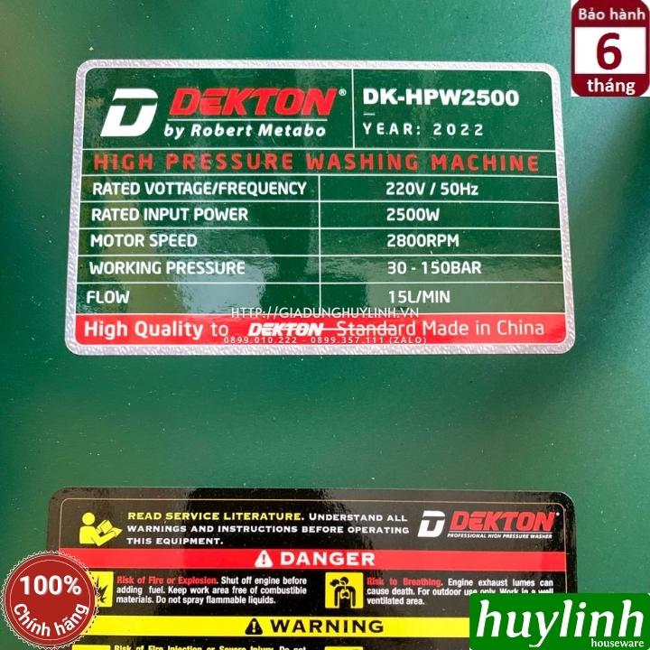 Máy rửa xe công nghiệp Dekton DK-HPW2500