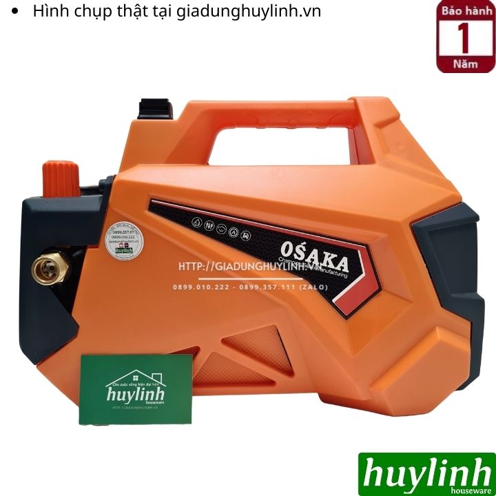 Máy xịt rửa xe chỉnh áp Osaka RS7 - 3000W - Model 2022 - Tặng béc rửa máy lạnh, điều hoà 5
