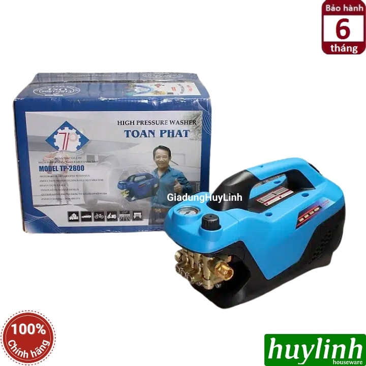 Máy xịt rửa xe Chỉnh Áp Toàn Phát TP-2800 - 2800W - 140 bar - Lõi đồng 100% 4