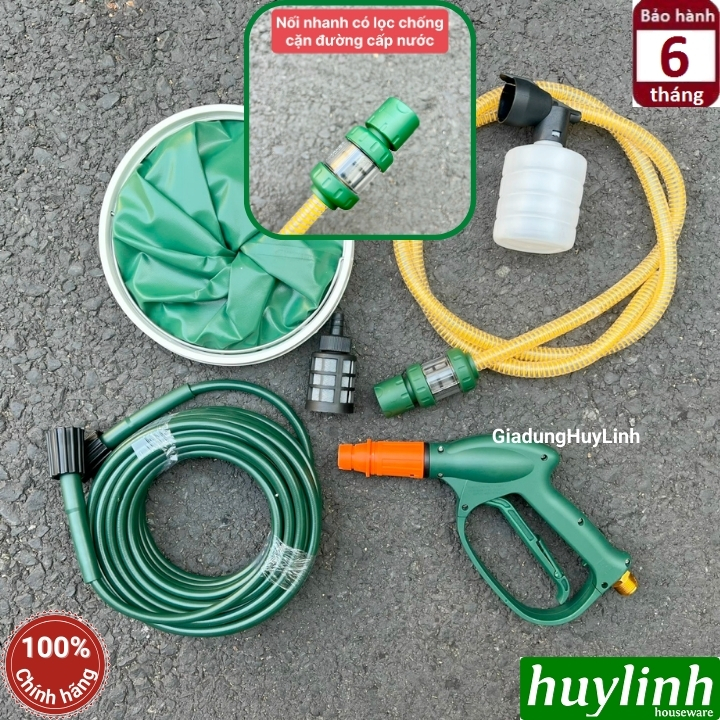 Máy xịt rửa xe chỉnh áp Dekton CWR2801 - 2800W - Có chống giật - Tặng xô 3