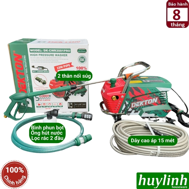 Máy xịt rửa xe Dekton CWR3001 PRO 2