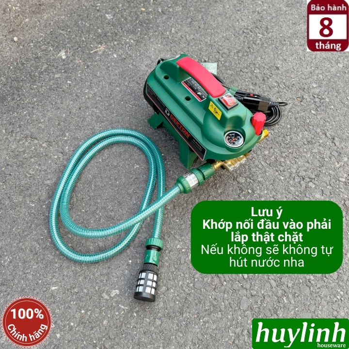 Máy xịt rửa xe chỉnh áp Dekton RX3001 (nâng cấp CWR3001) - Có rờ le chống giật - Motor lõi đồng 100% 4