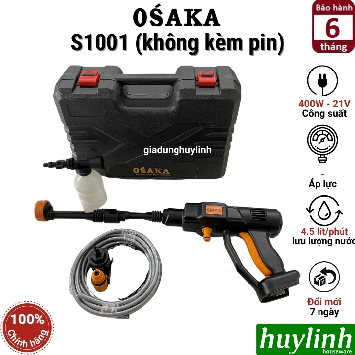 Máy xịt rửa xe dùng pin Osaka S1001 2