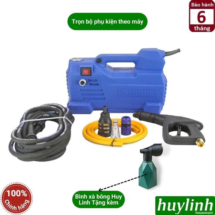 Máy xịt rửa xe Hyundai HRX915 - 1500W - 120 bar- tặng 1 bình phun xà bông 3