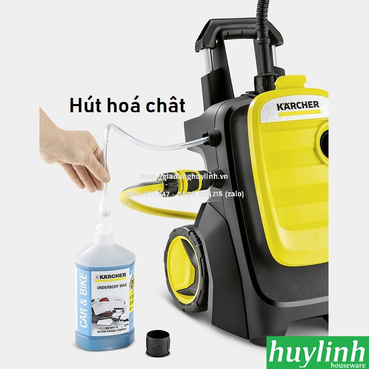 Máy xịt rửa xe Karcher K5 Compact EU - Tặng bộ Car Kit + Chai dung dịch 1 lít 2