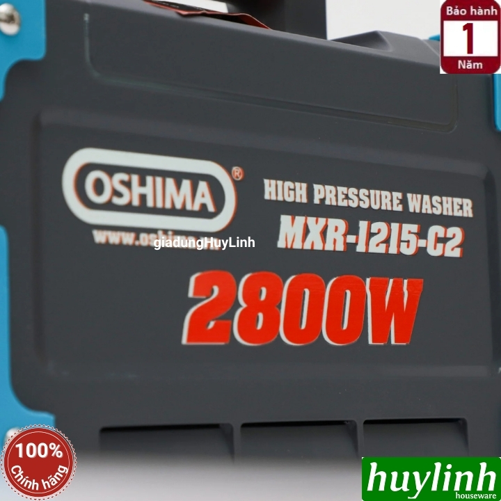 Máy rửa xe chỉnh áp Oshima MRX-1215-C2 - 2800W - Motor từ lõi đồng 100% 6