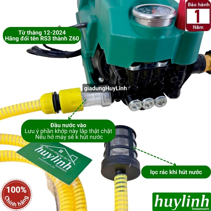 Máy xịt rửa xe Zukui Z60 (RS3 đổi tên) 4