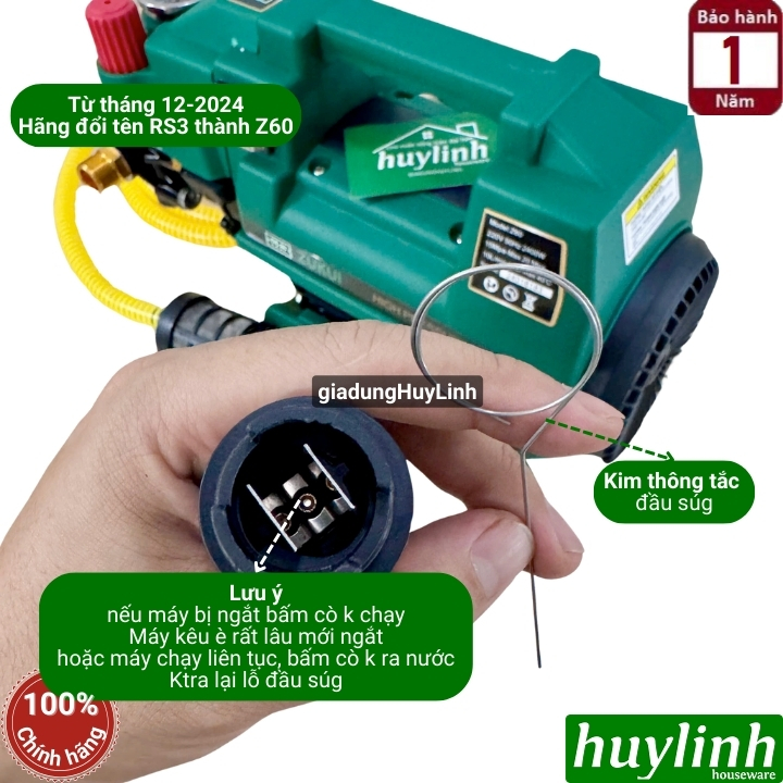 Máy xịt rửa xe Zukui Z60 (RS3 đổi tên) 8